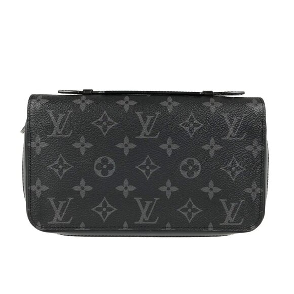 LOUIS VUITTON Monogram Eclipse Zippy XL M61698 Long wallet Round zipper - Picture 1 of 16